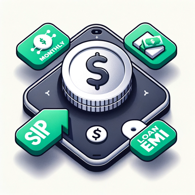 Financial Converter app icon and screens